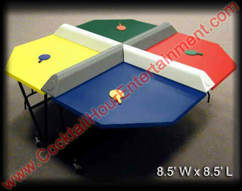 arcade game 4 player ping pong party rental
